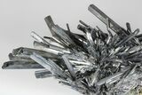 Metallic Stibnite Crystal Spray - Xikuangshan Mine, China #175920-2